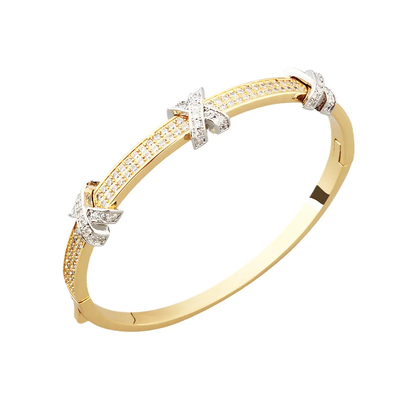 Wholesale LX0630 18K Gold Plated Fine Fashion Jewelry Snake Women's Bracelet Necklace Earrings for Wedding Gift