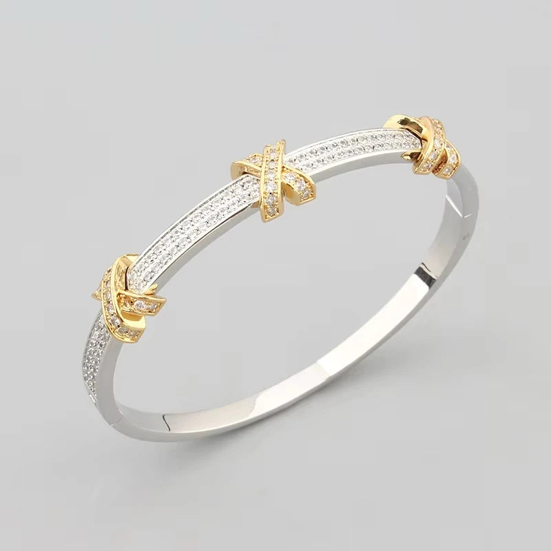 Wholesale LX0630 18K Gold Plated Fine Fashion Jewelry Snake Women's Bracelet Necklace Earrings for Wedding Gift