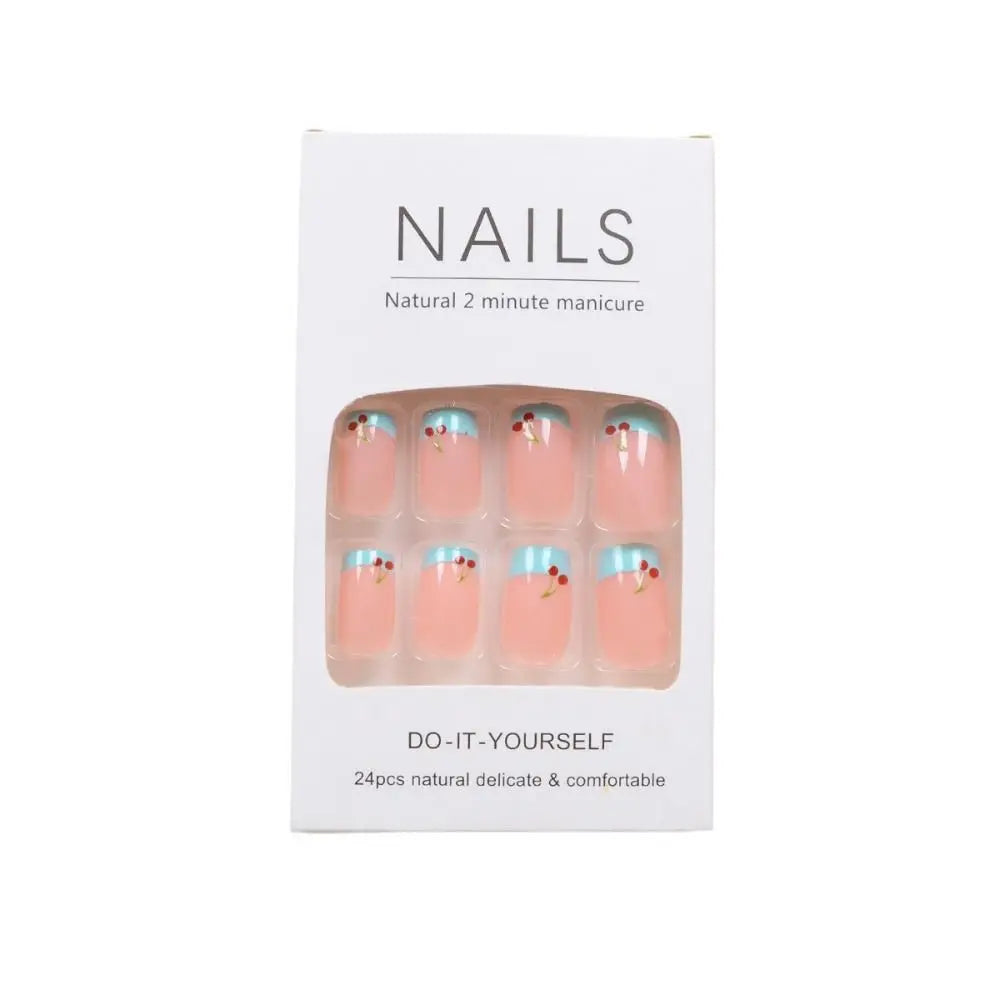 24pcs Halloween Bat Press-On Nails | Stiletto & Ballerina Almond Nail Tips | DIY Nail Art