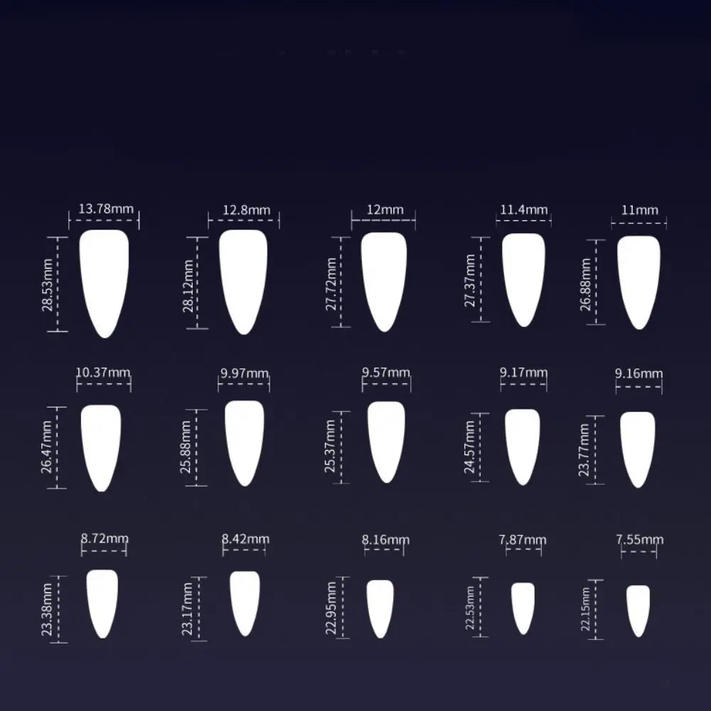 24pcs Halloween Bat Press-On Nails | Stiletto & Ballerina Almond Nail Tips | DIY Nail Art